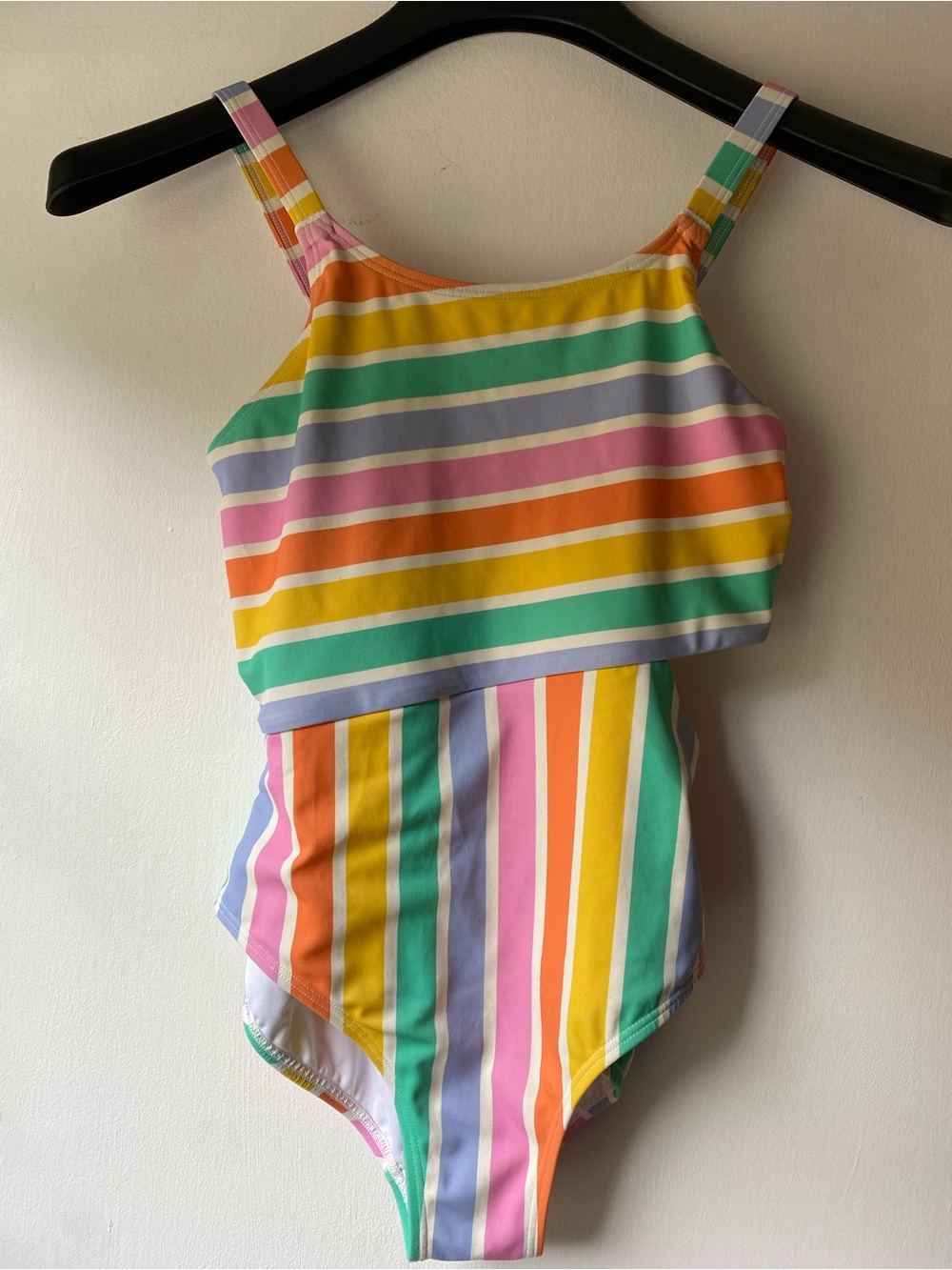 Hanna Andersson Multicolor Stripe Kids One-Piece Swimsuit